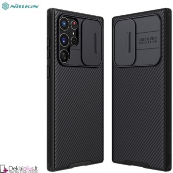 Nillkin Camshield dėklas su kameros apsauga - juodas (Samsung S22 Ultra)